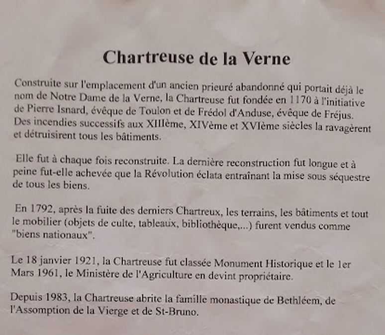 Chartreuse de La Verne