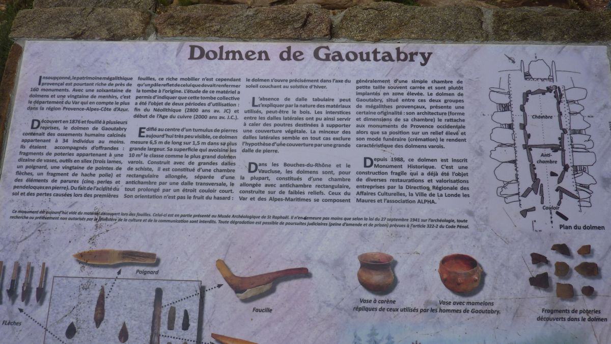 La Londe, dolmen de Gaoutabry